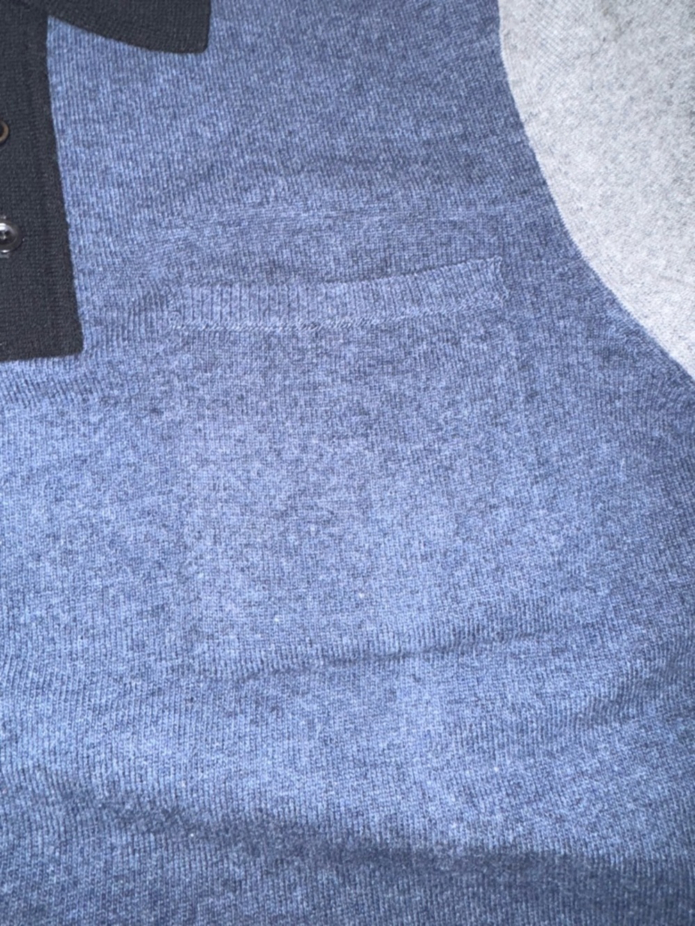 MR P. PORTER Colour-block merino wool polo sweater size medium men’s - Picture 5 of 7
